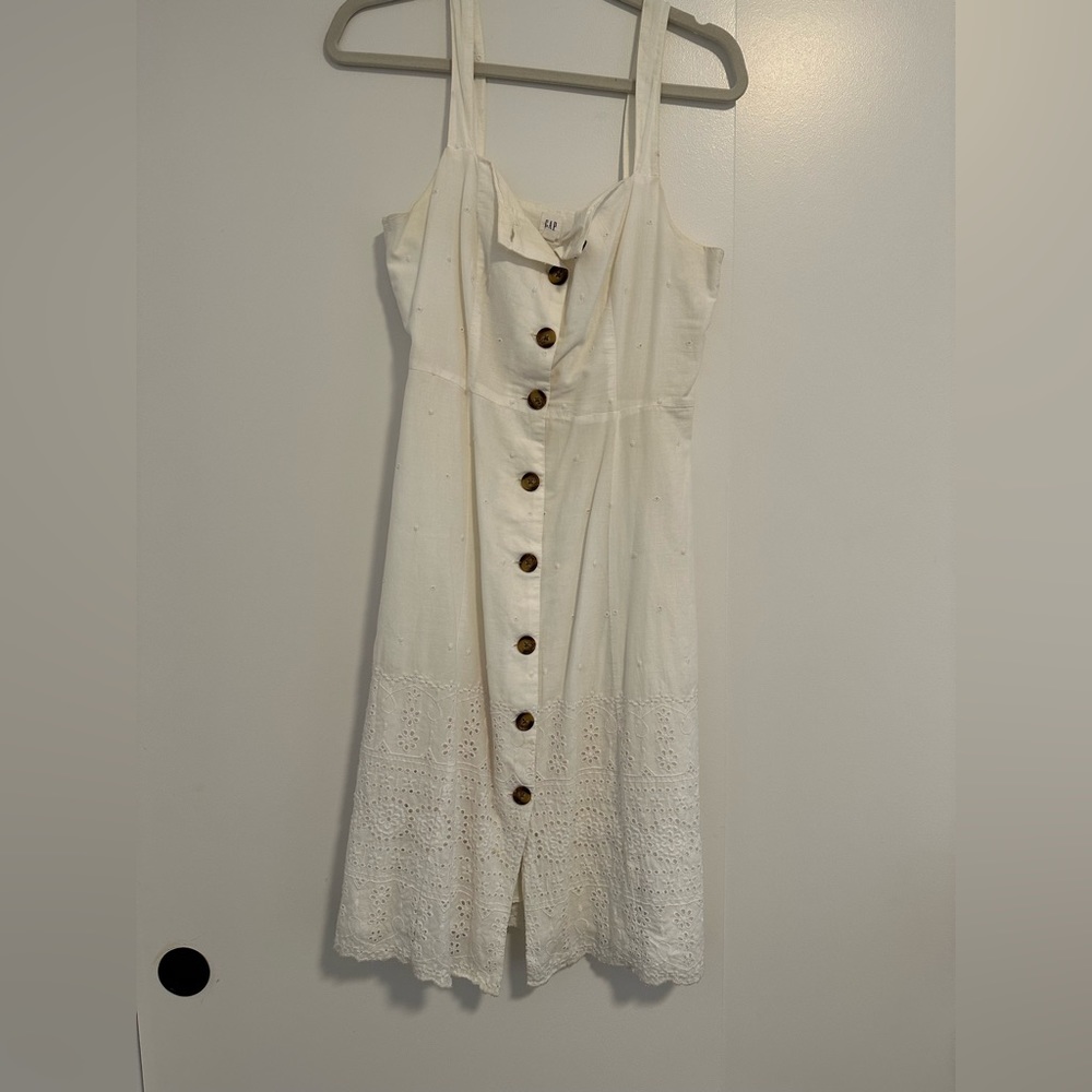 Gap White Midi Dress Size 4